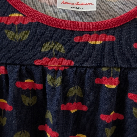 Hanna Andersson Floral Dress 100% Cotton - Picture 3 of 3